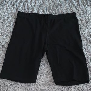 Black biker shorts!